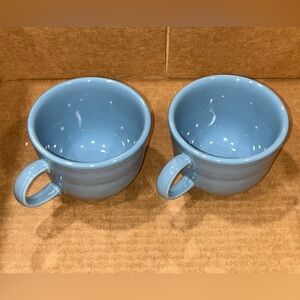 HOMER LAUGHLIN FIESTA FIESTAWARE PERIWINKLE Set Of 2 Teacups
